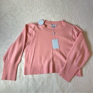 Elegant Pink Crew Neck Sweater